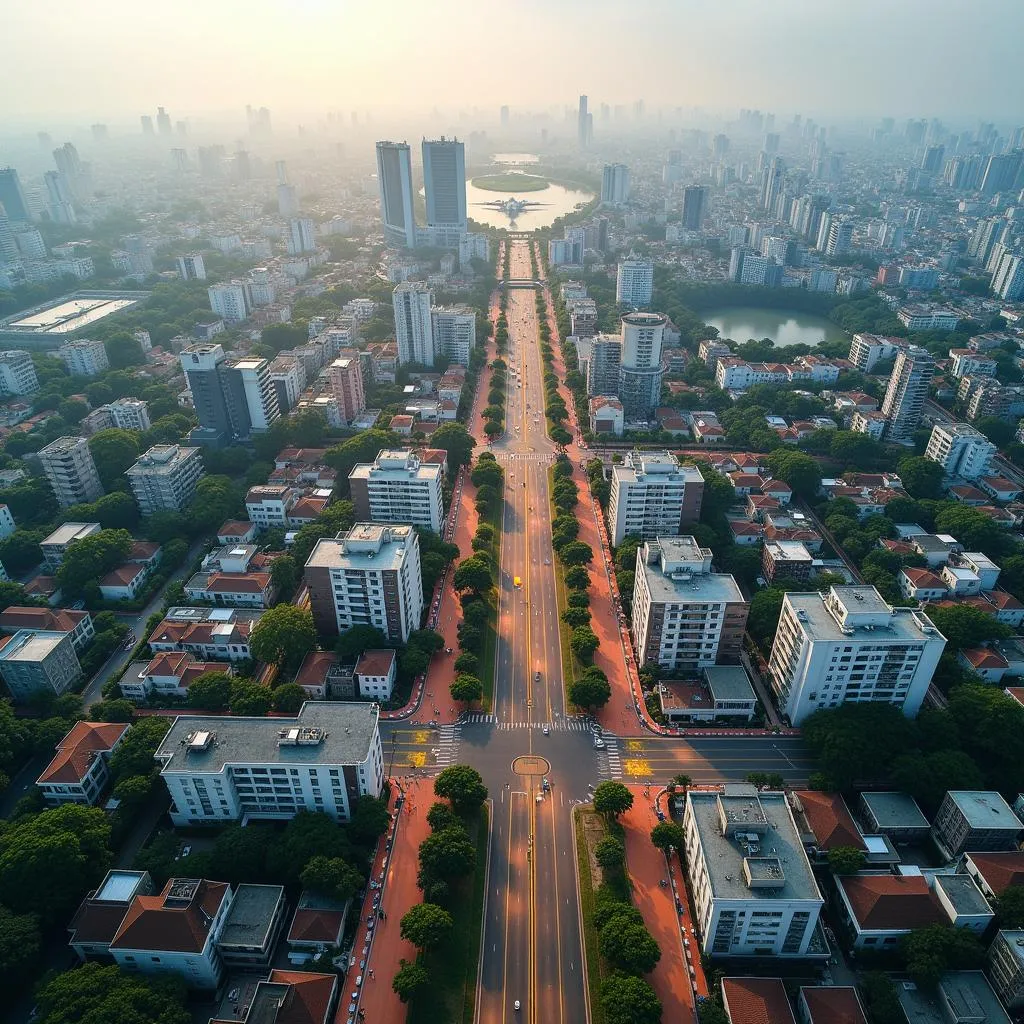 Aerial view of hotels in Andheri East Mumbai