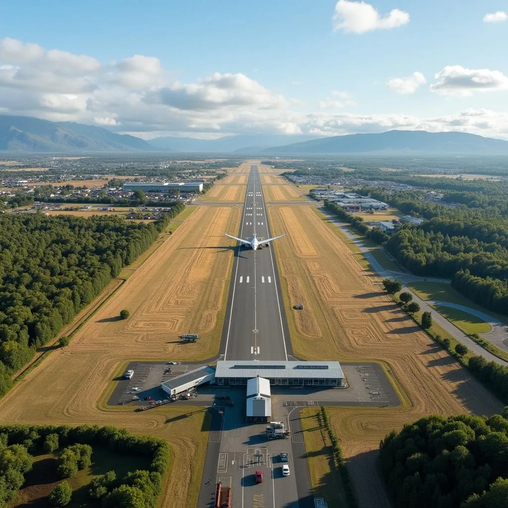 Annaram Airport Aerial View