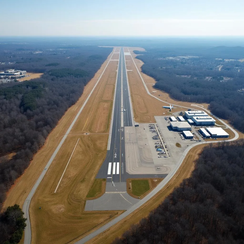 Athens Ben Epps Airport from Above