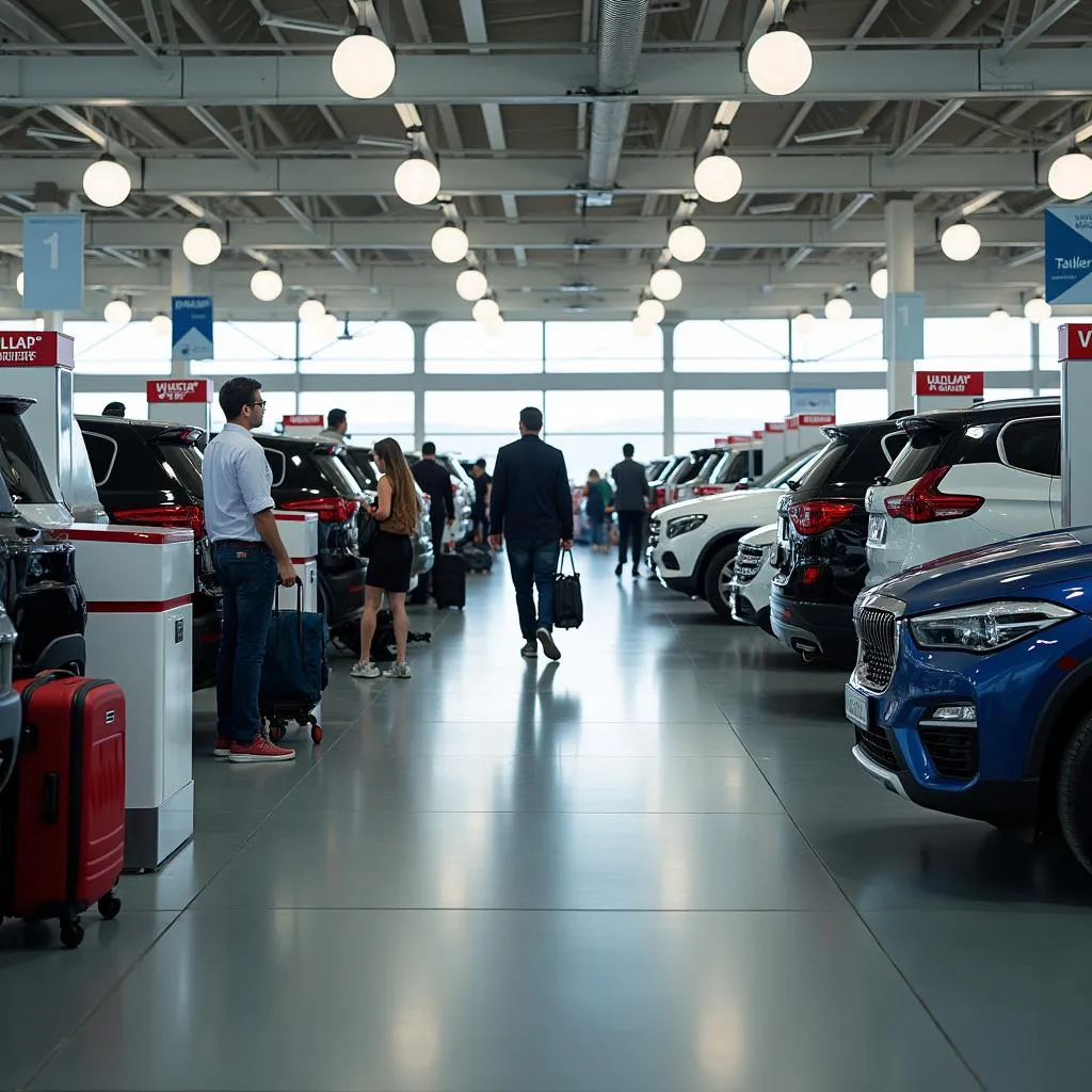 Auckland Airport Car Rental Area