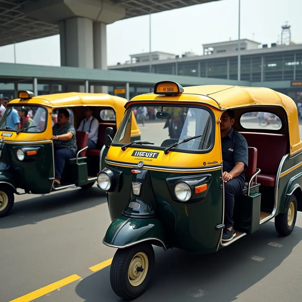 Autorickshaw Outside Mumbai Airport