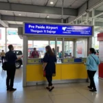 Pre-paid Taxi Booth at Bagdogra Airport