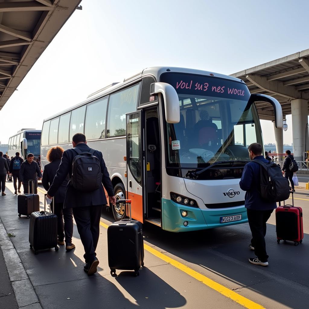 Modern AC Bus Terminal at Bangalore Airport