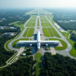 Bangalore Airport Aerial View