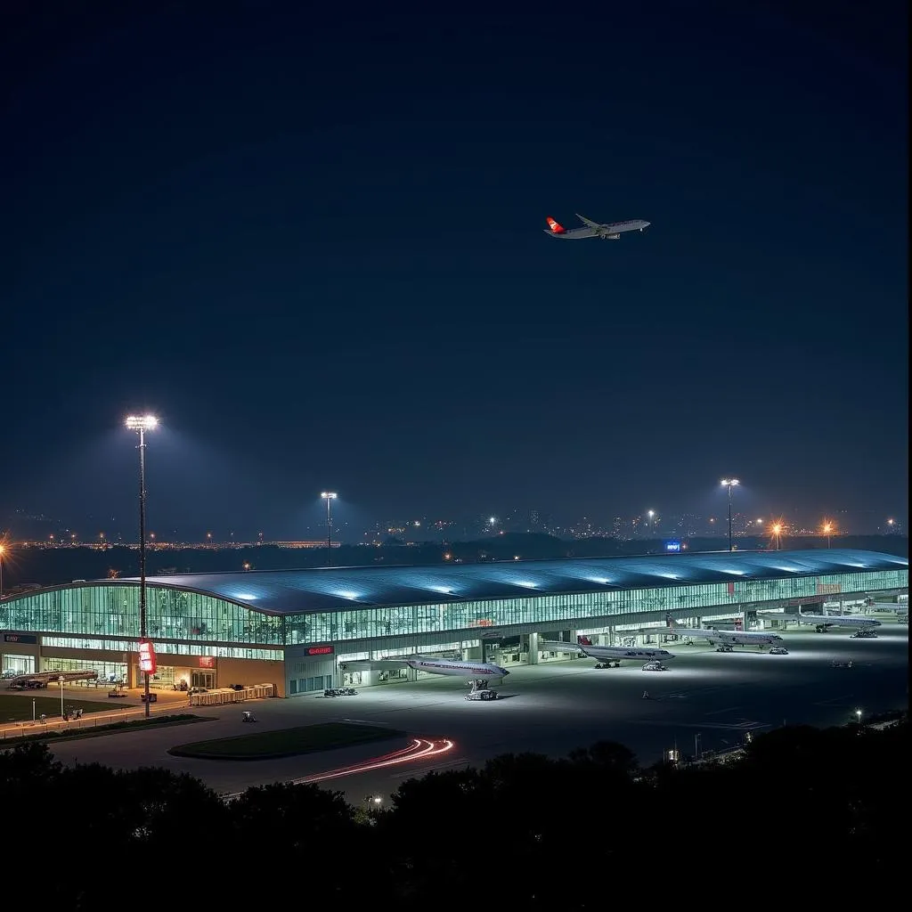 Kempegowda International Airport, Bangalore at Night