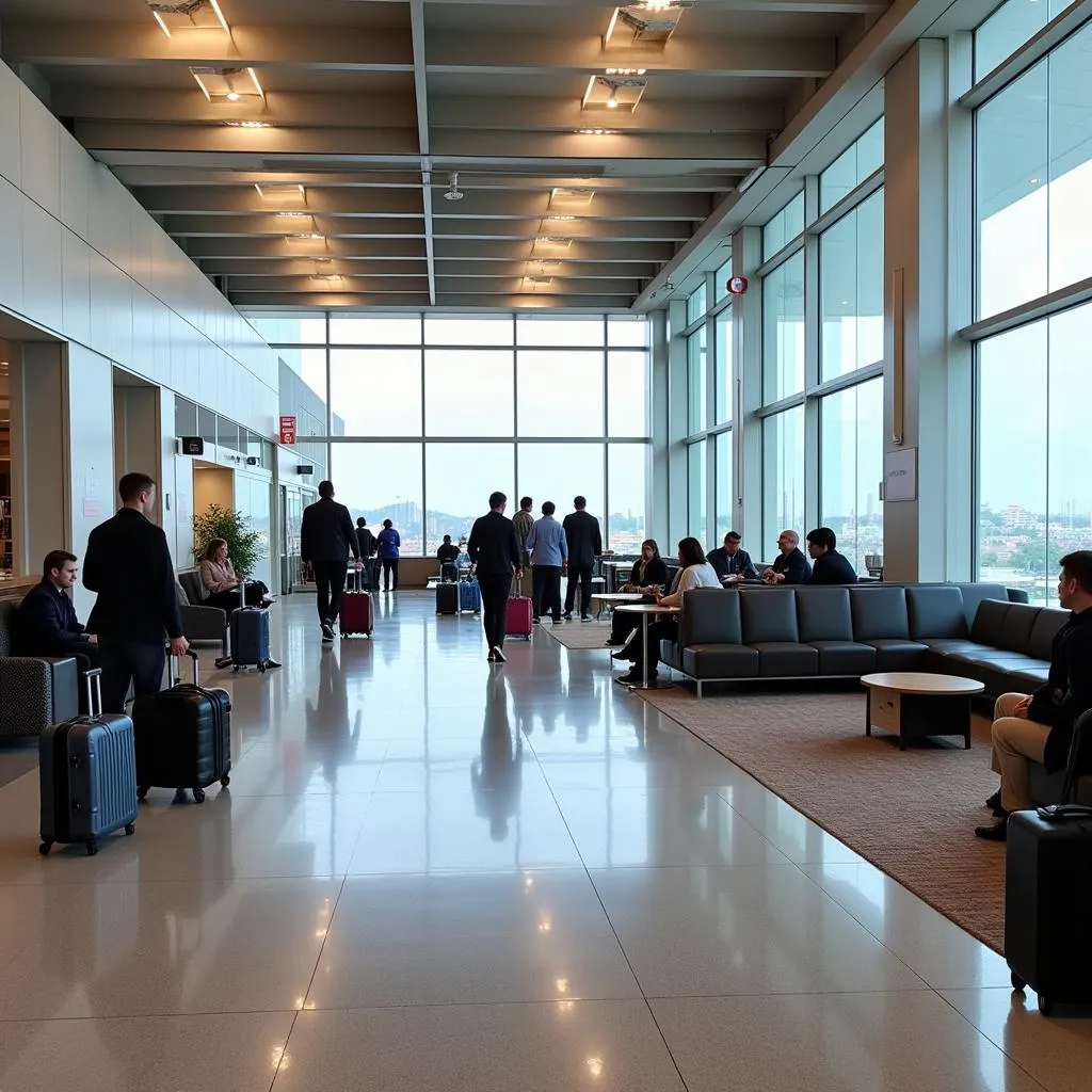 Spacious Departure Lounge at BGW Airport