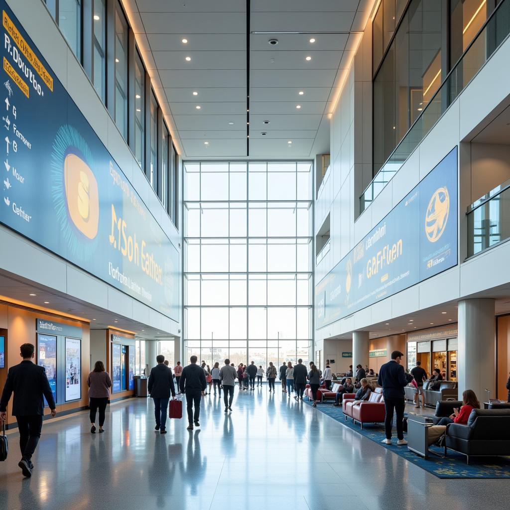 Modern Interior of Bhubaneswar Airport Terminal 3