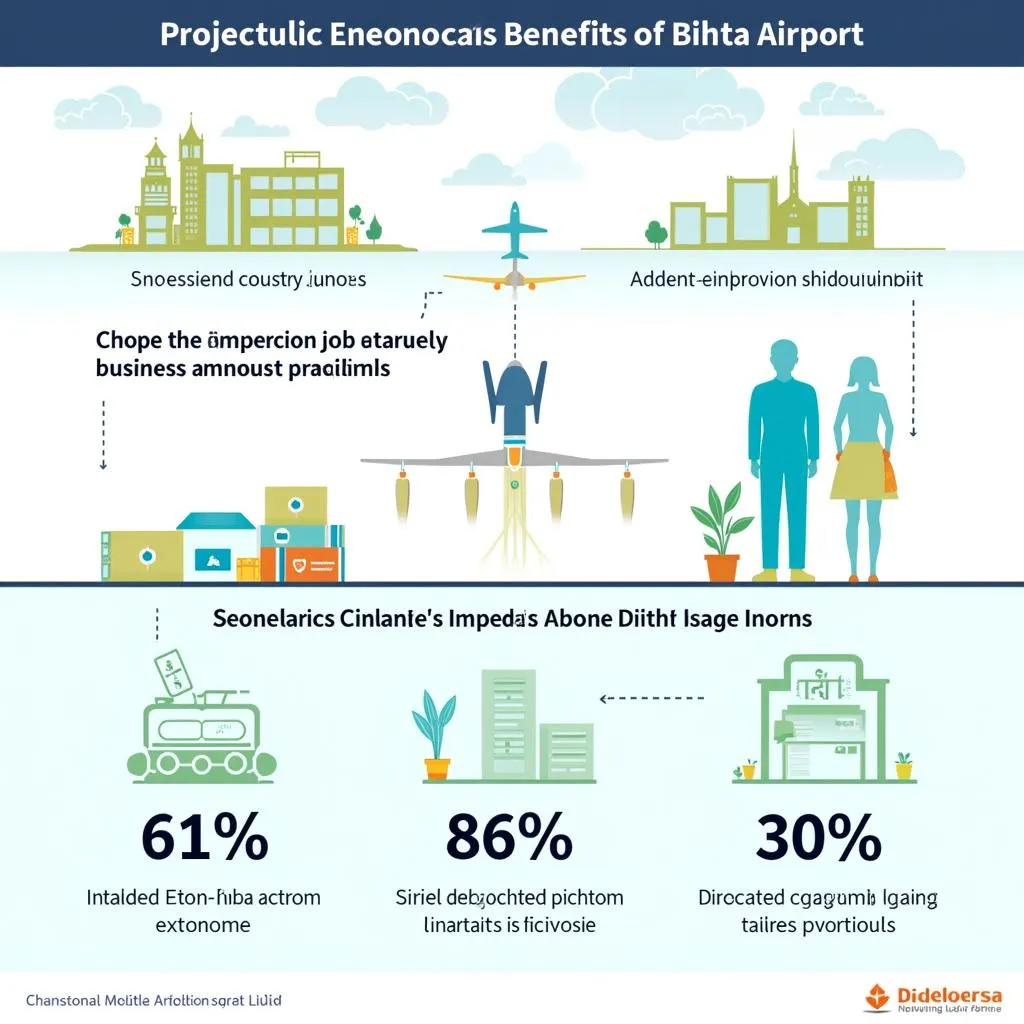 Infographic depicting the economic impact of Bihta Airport