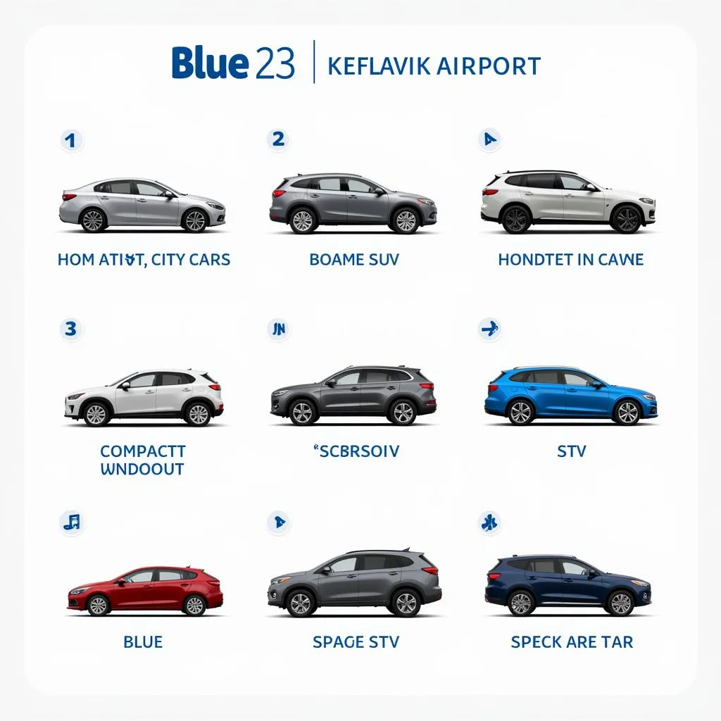 Blue Car Rental Keflavik Airport Car Fleet