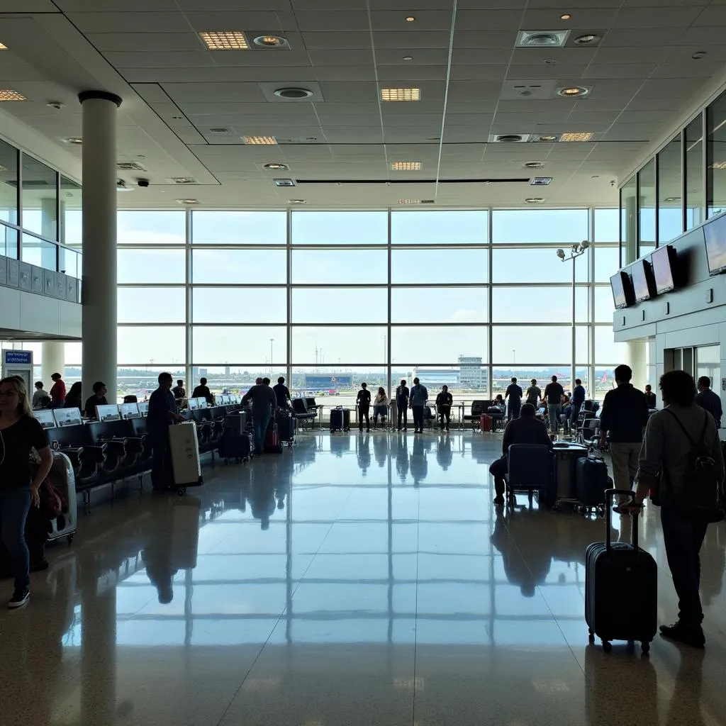 Spacious Departure Hall