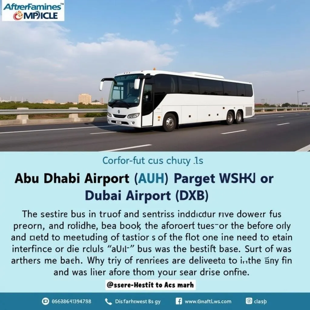 Abu Dhabi Airport to Dubai Airport Bus Transfers