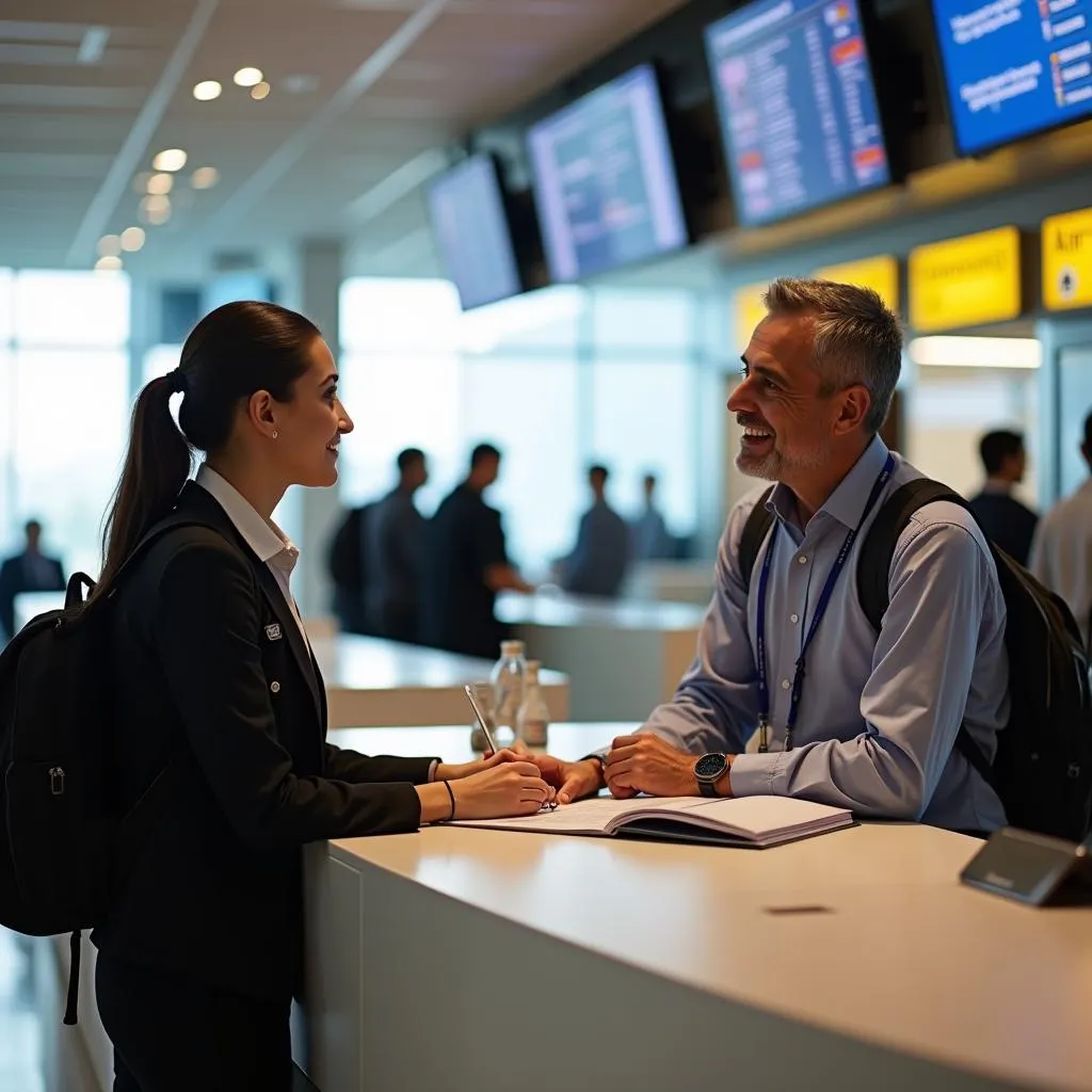 Information Desk at Cairo Airport