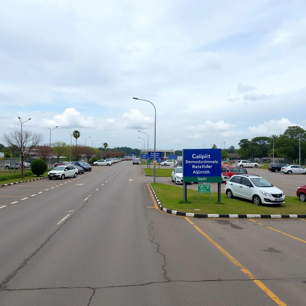 Calicut Airport Parking Area