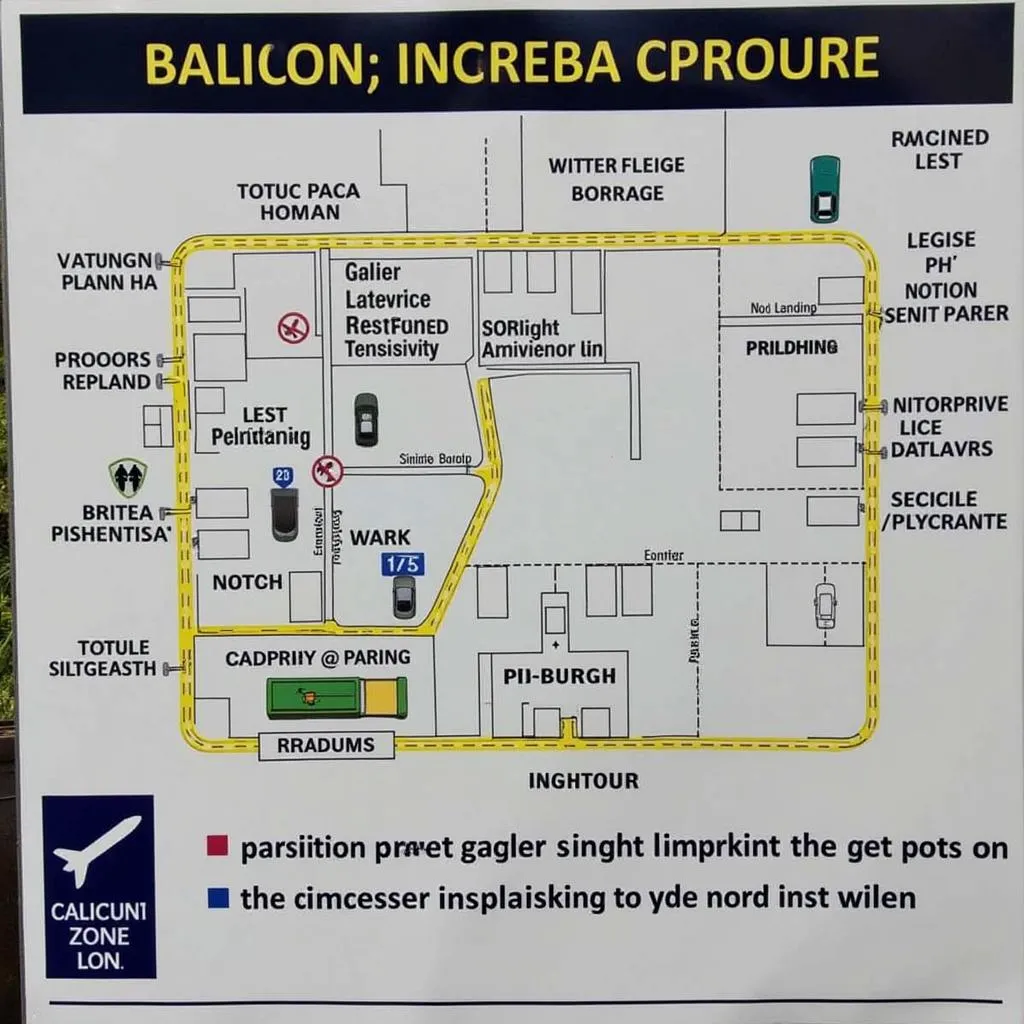 Calicut Airport Parking Signage