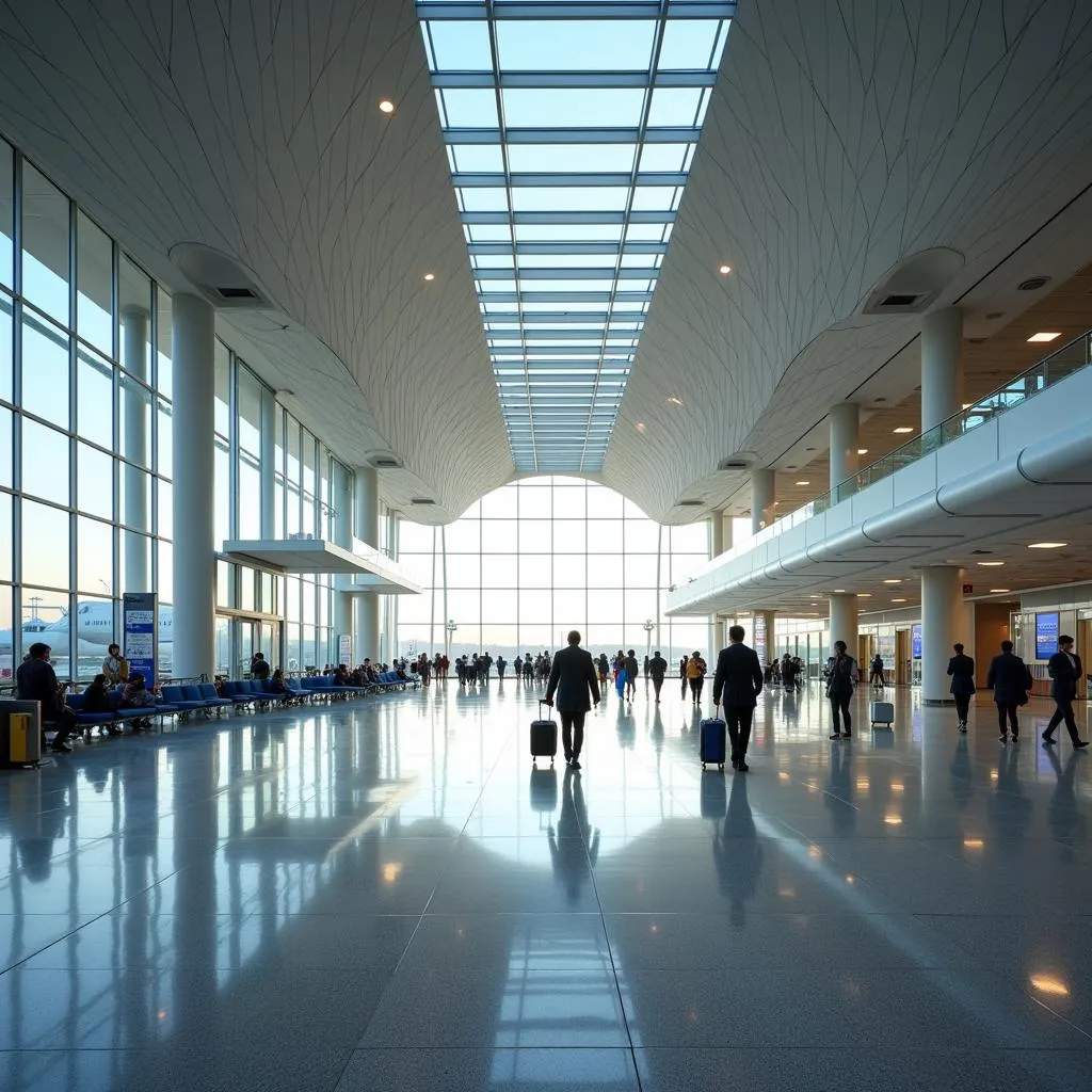 Modern terminal building at CG Airport