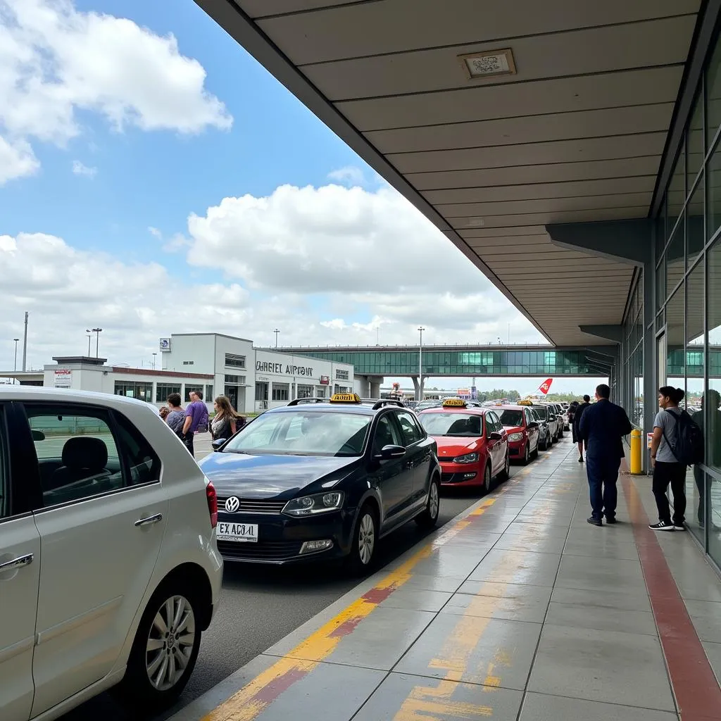 Taxi stand at Chaudhary Charan Singh International Airport