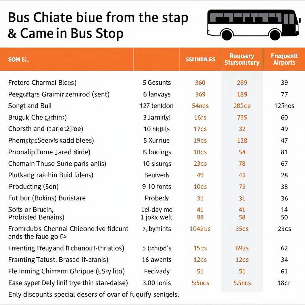 Chennai Airport Bus Schedule and Fare Information