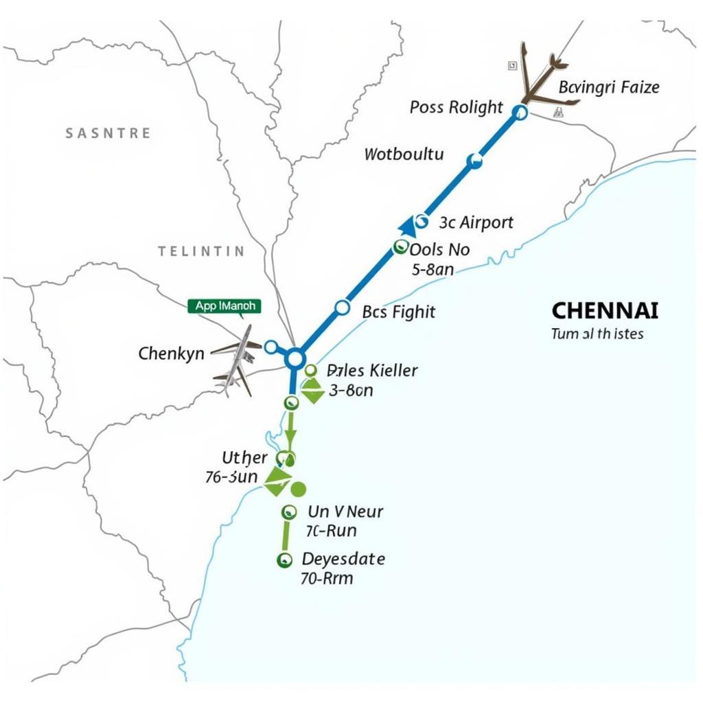 Chennai Airport Integrated Transport Map