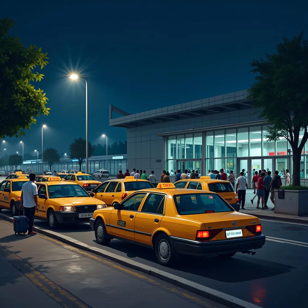 Chennai Airport Night Taxi Stand