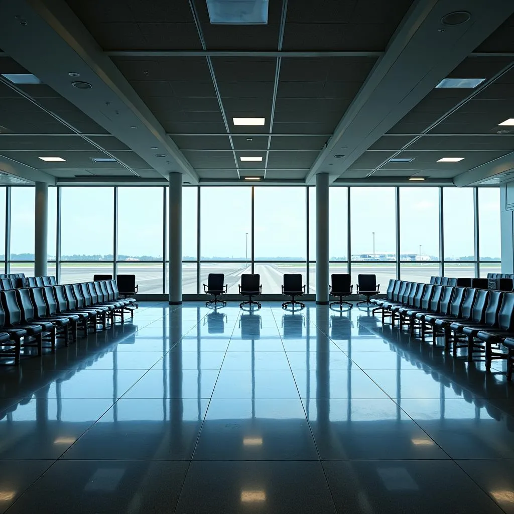 Deserted Airport Terminal