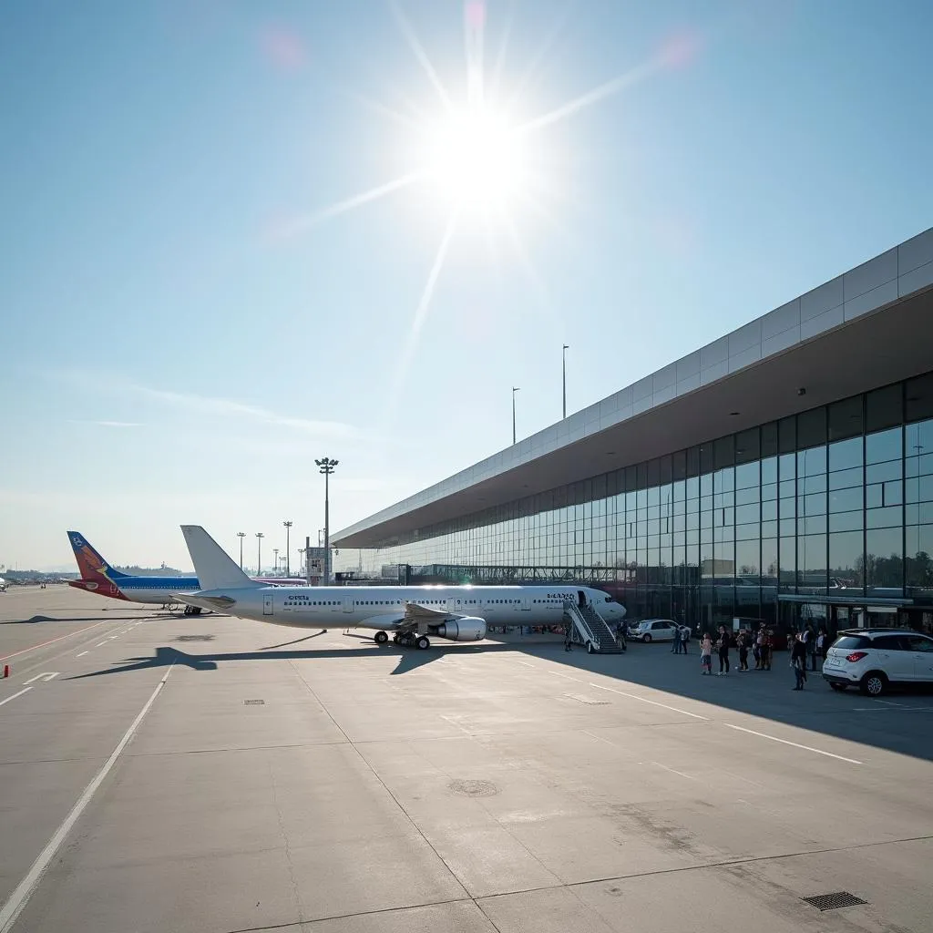 Exterior view of Cluj International Airport