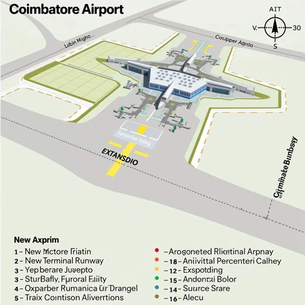 Coimbatore Airport Expansion Map: Visual Representation of Project