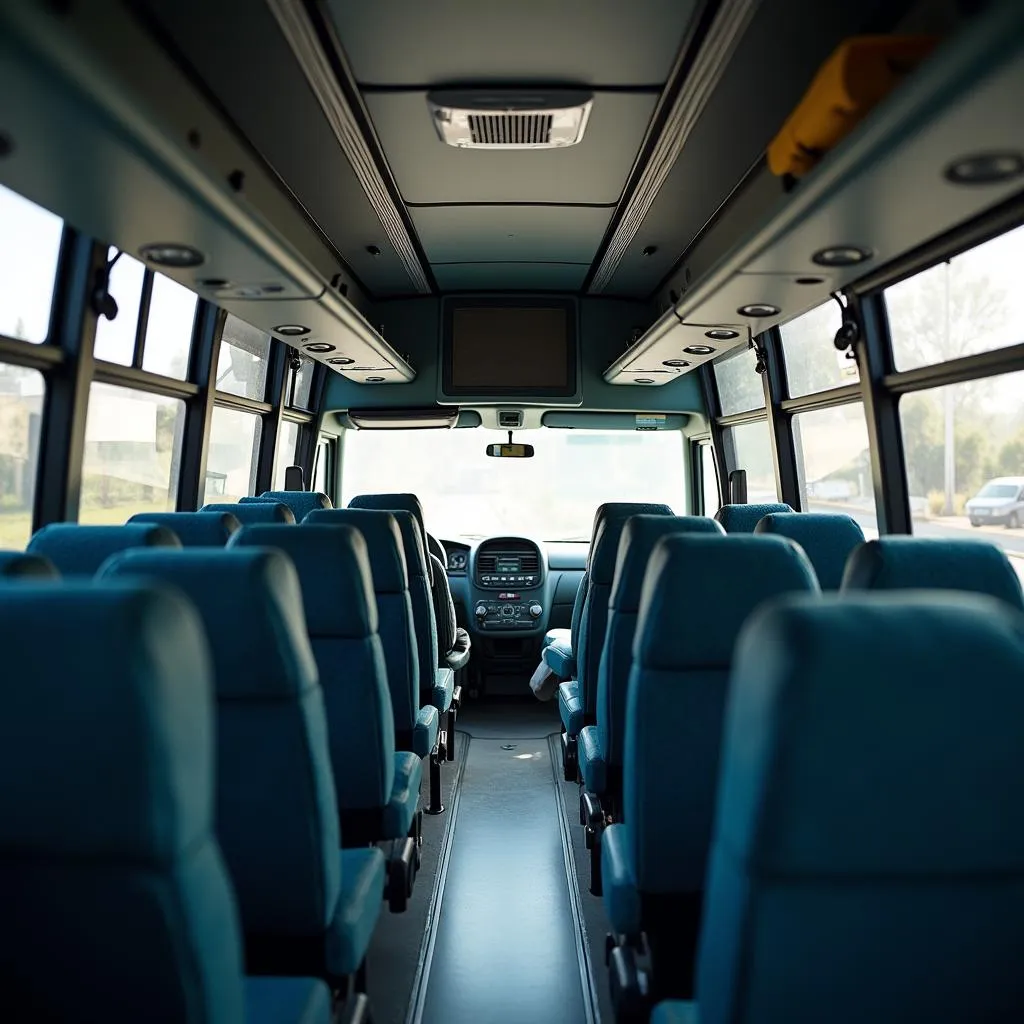 Spacious AC Bus Interior