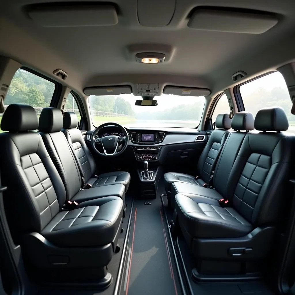 Comfortable Taxi Interior