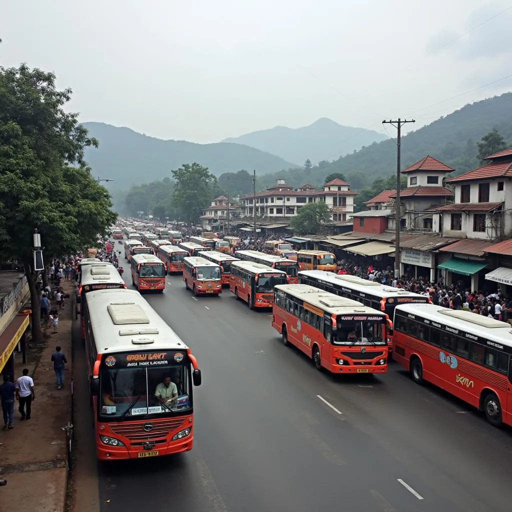 Taking a Bus from Bangalore Airport to Coorg