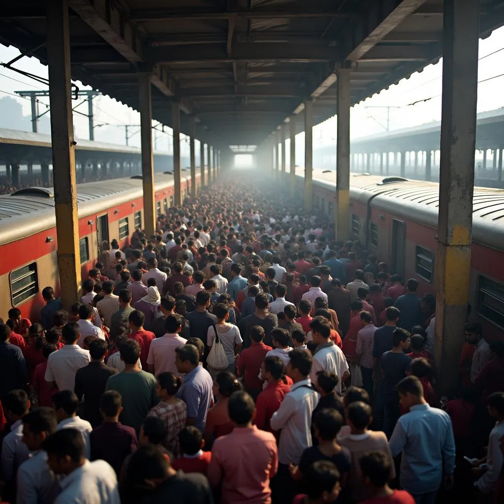 CSMT Train Station Platform