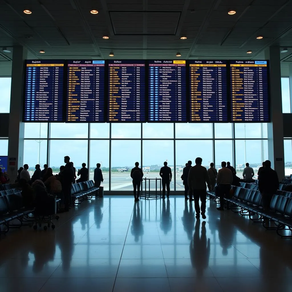 Dabolim Airport Departure Hall Information Screens