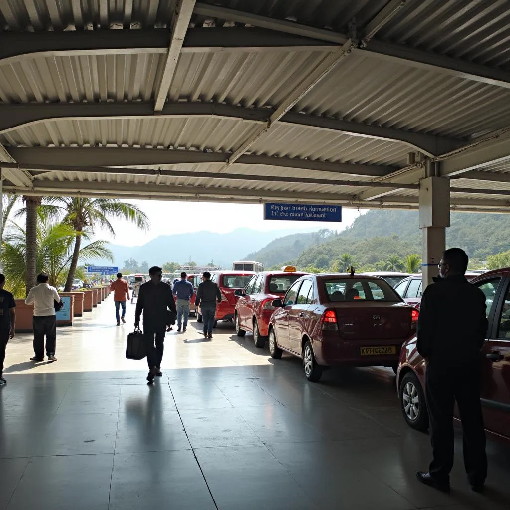 Taxi stand at Dehradun Airport