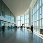 Modern terminal building at Dehradun Airport