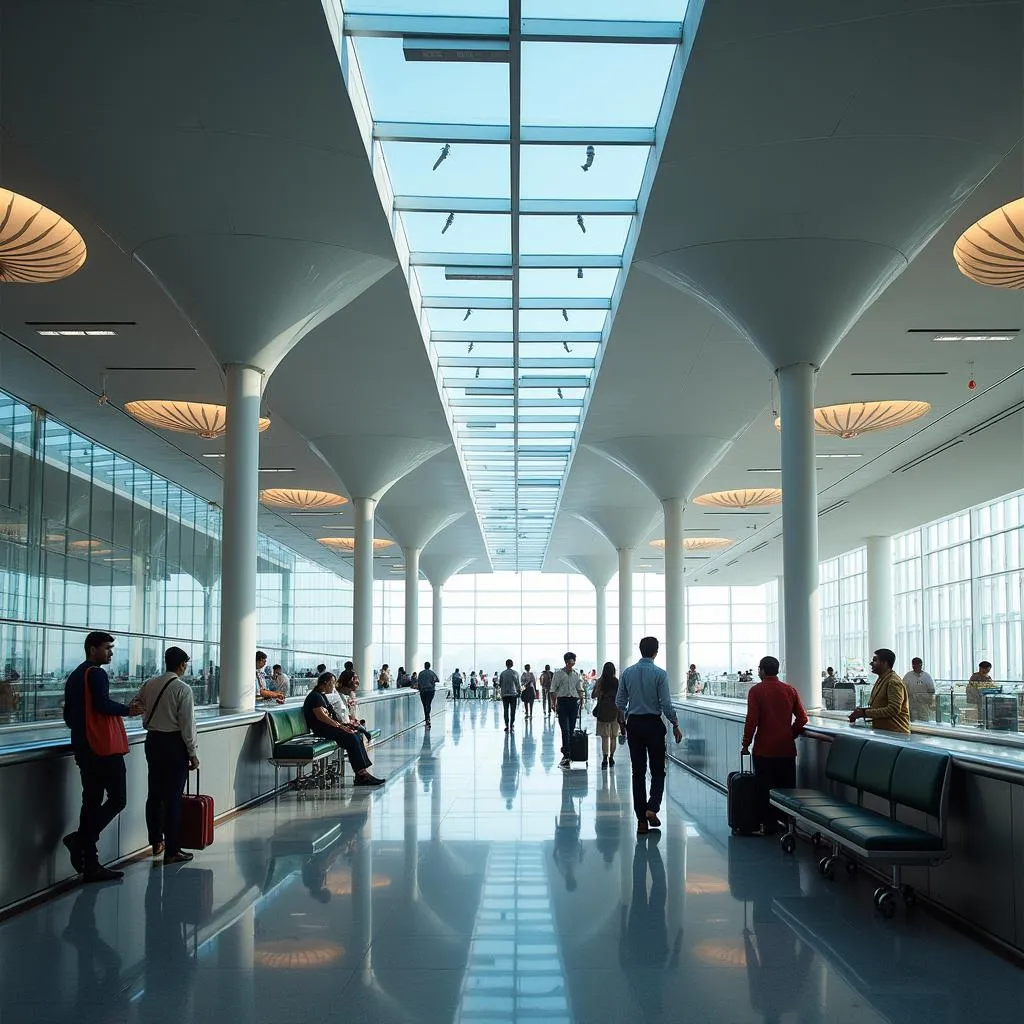 A view of Terminal 3 at Delhi Airport