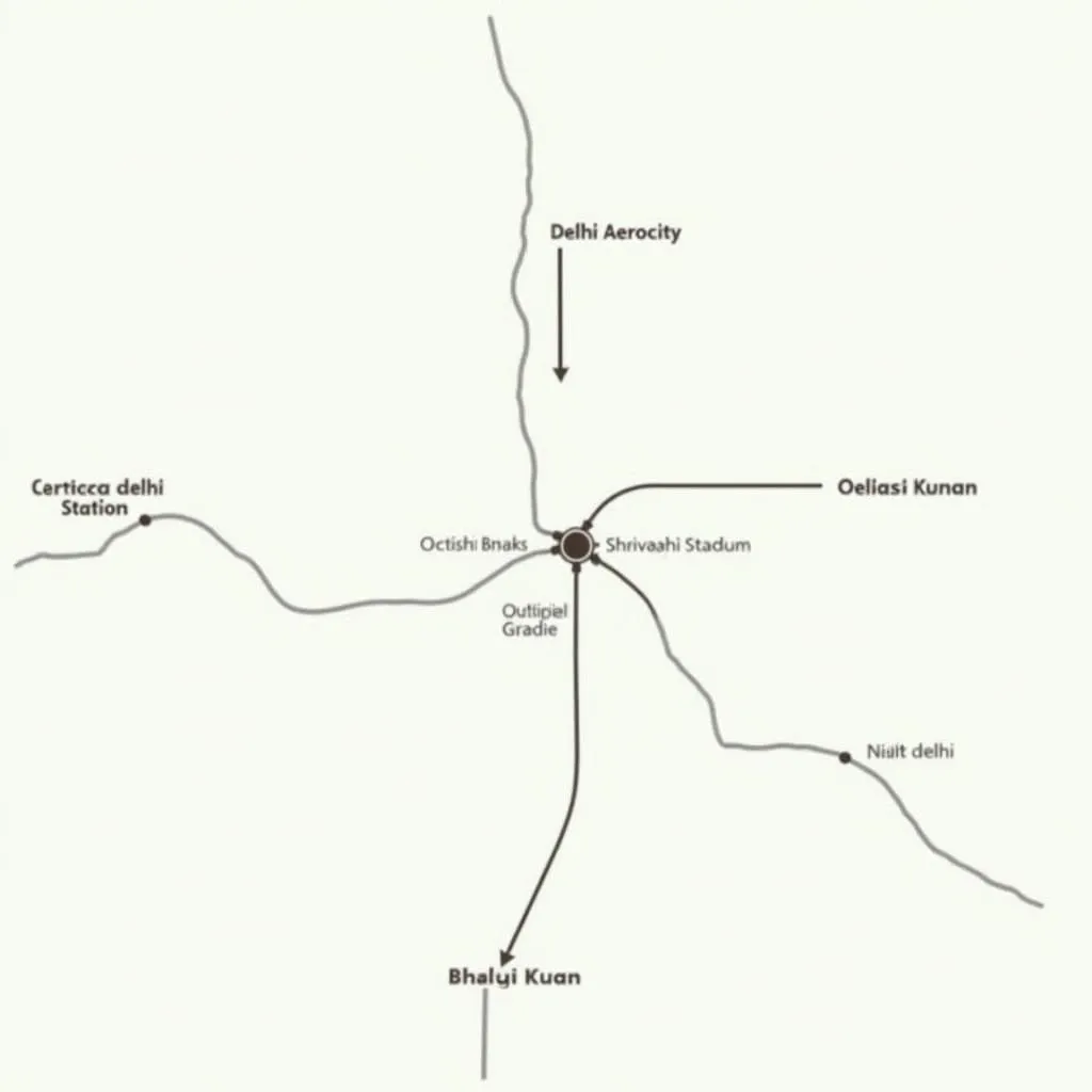 Delhi Airport Express Line Map