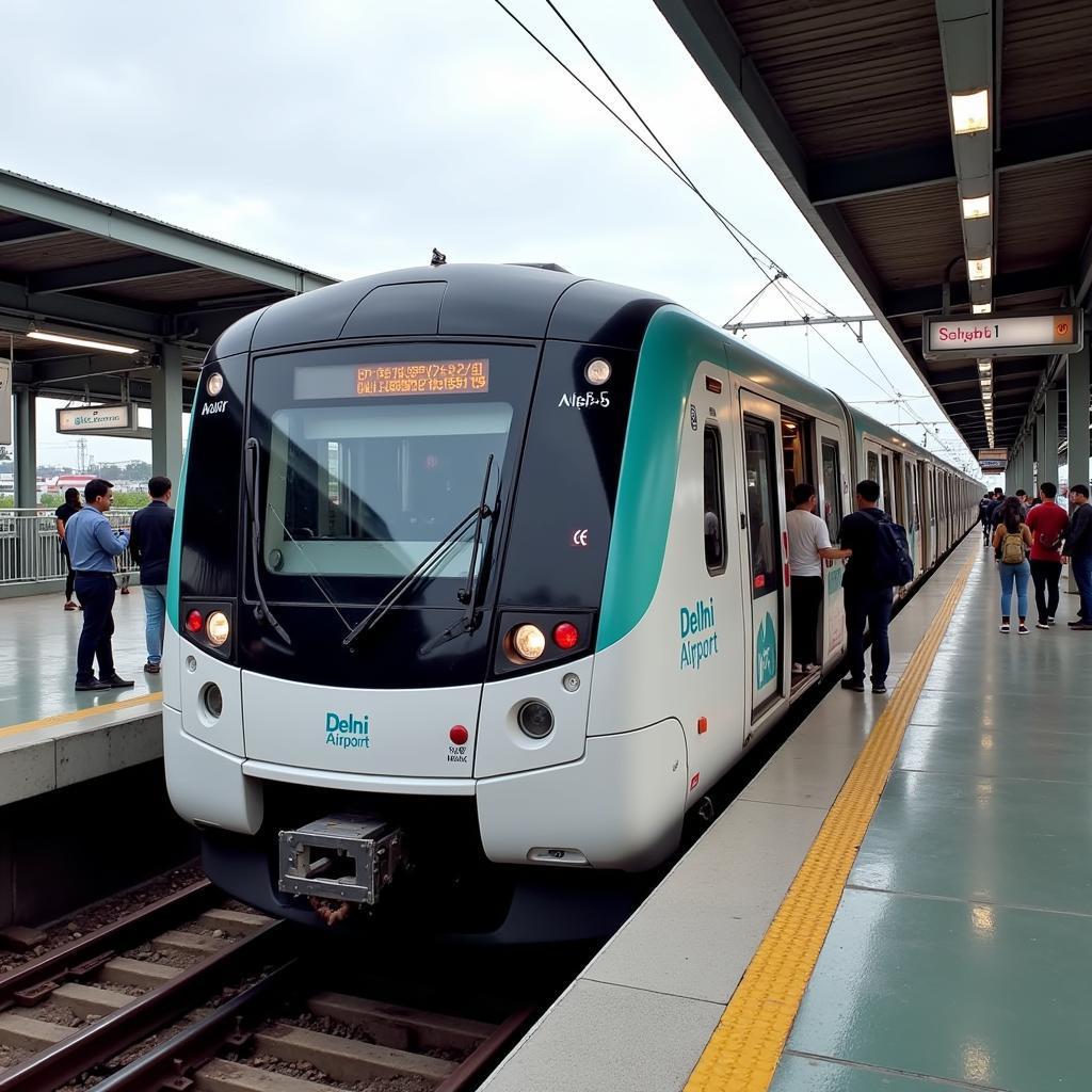 Delhi Airport Metro Train