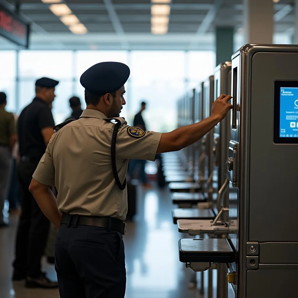 Delhi Airport Security Personnel