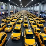 Delhi Airport Taxi Queue