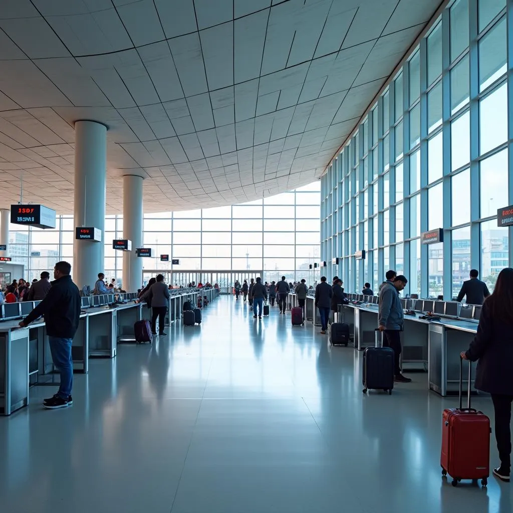 Delhi Airport Terminal 2 Check-In Counters