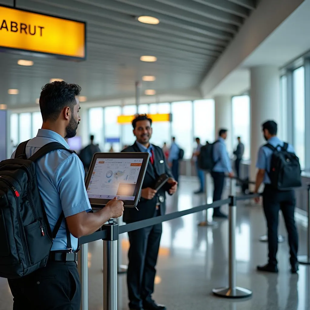 Delhi Airport Terminal 2 Security Check Area