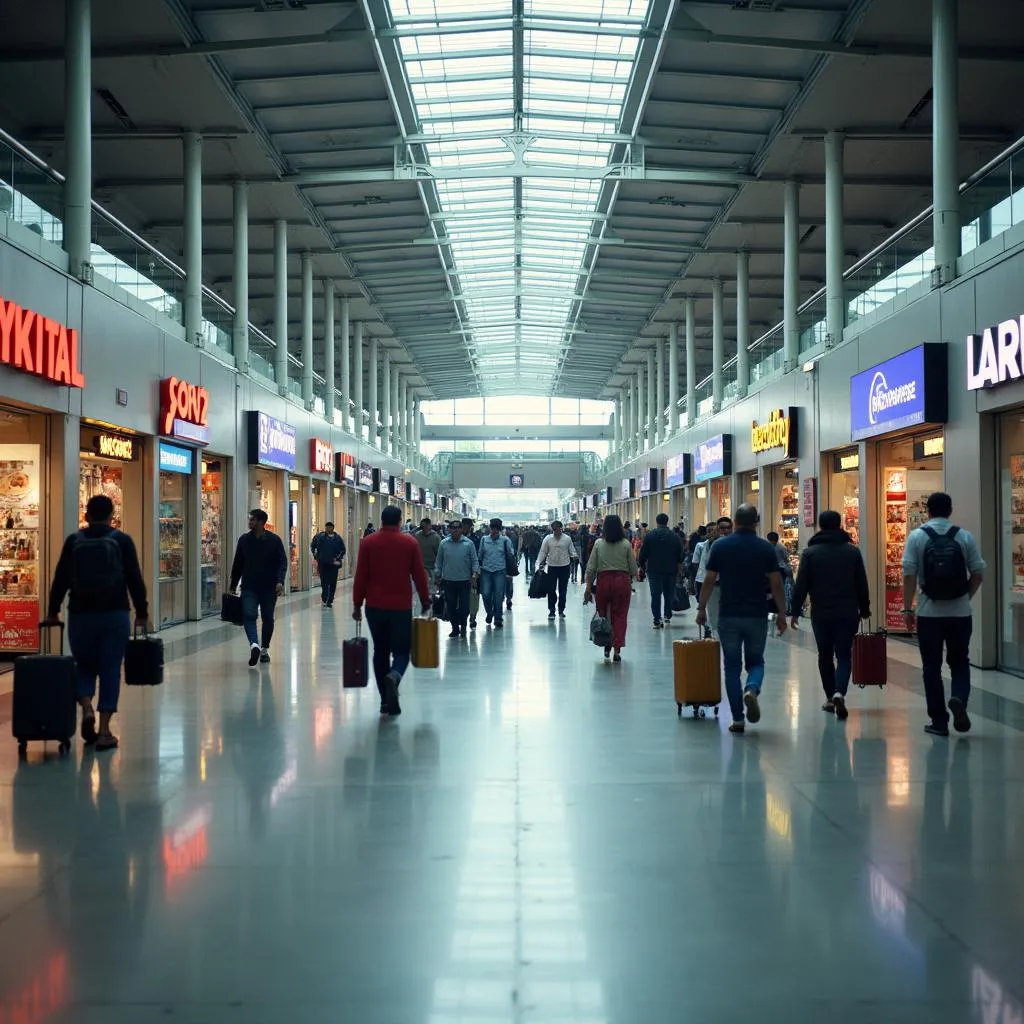 Delhi Airport Terminal 2 Shopping Area