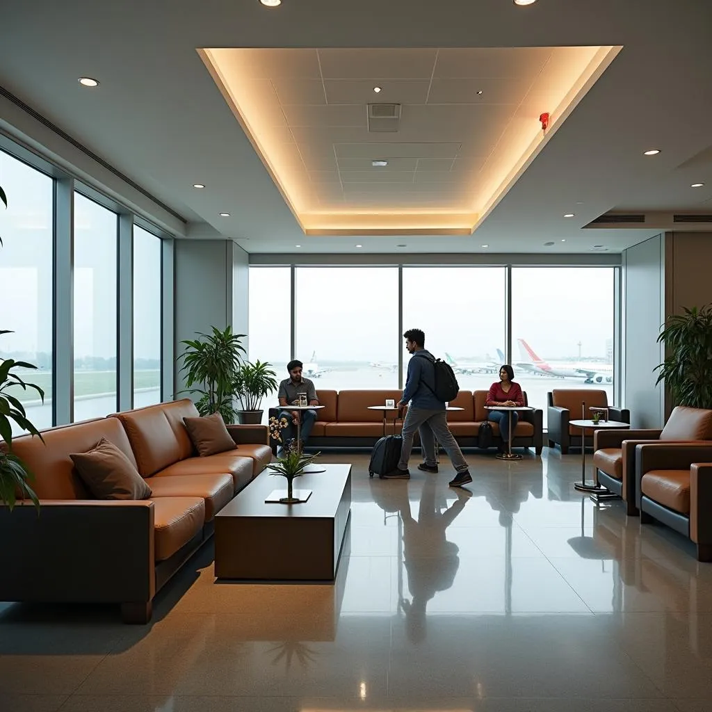 Delhi Airport Terminal 2 Waiting Area Seating