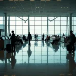 Modern and spacious interior of Delhi Airport Terminal 3