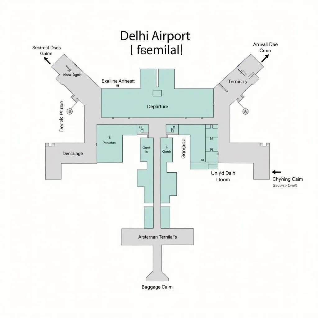 Delhi Airport Terminal 3 Layout