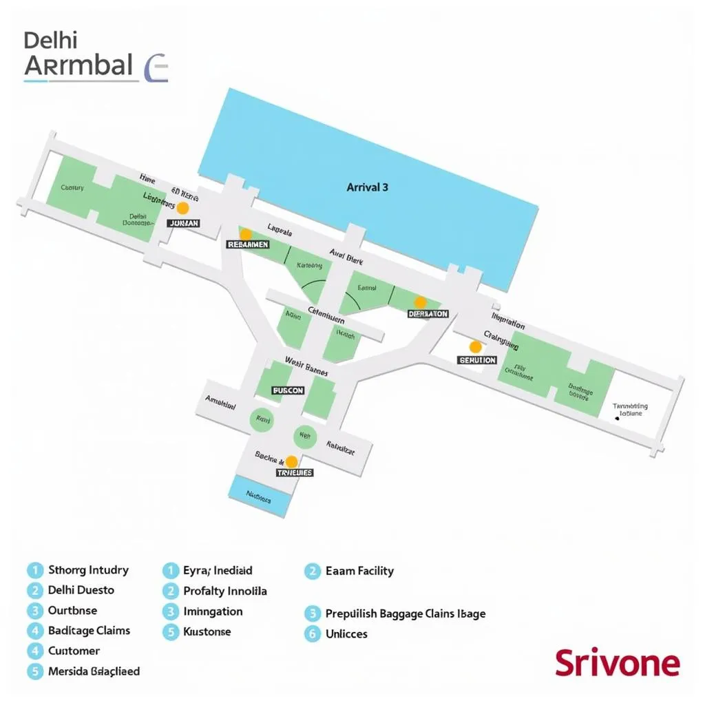 Delhi Airport Terminal 3 Map