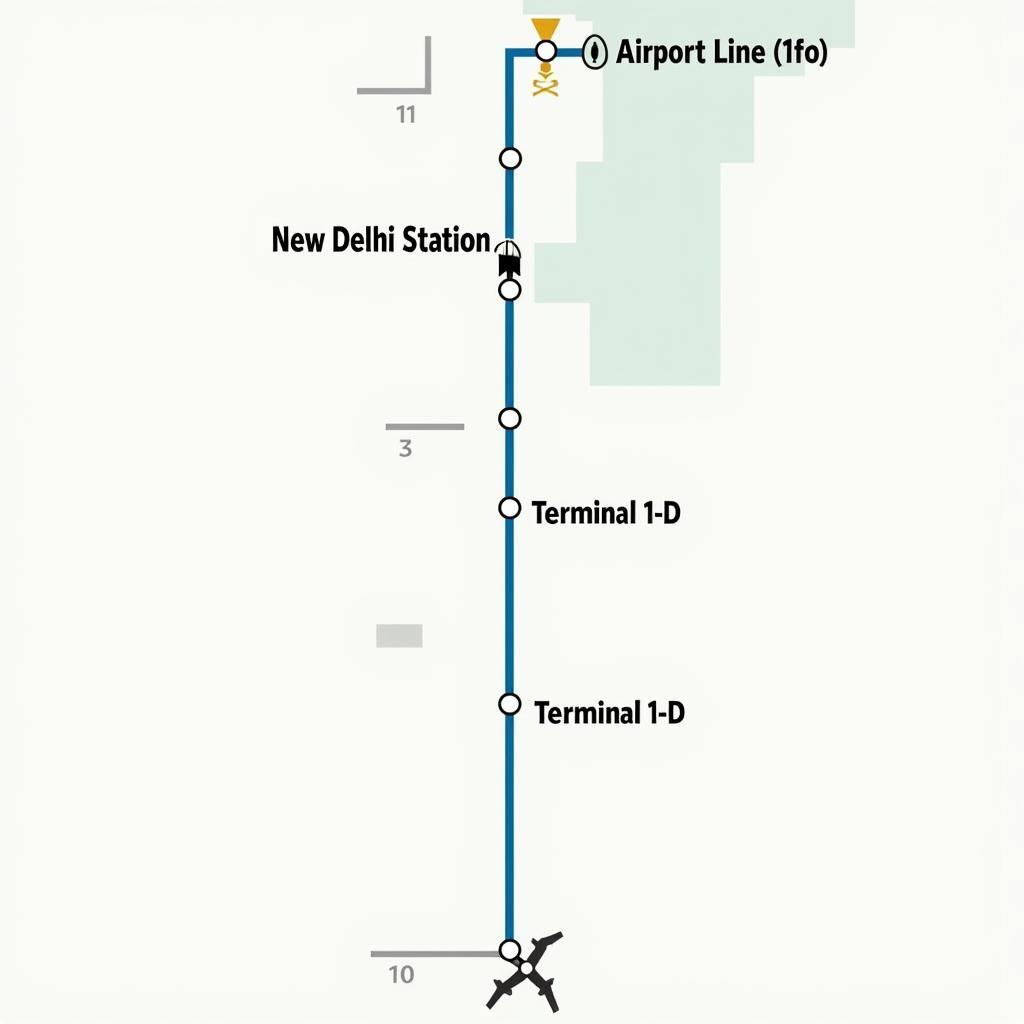 Delhi Metro Airport Express Line Map