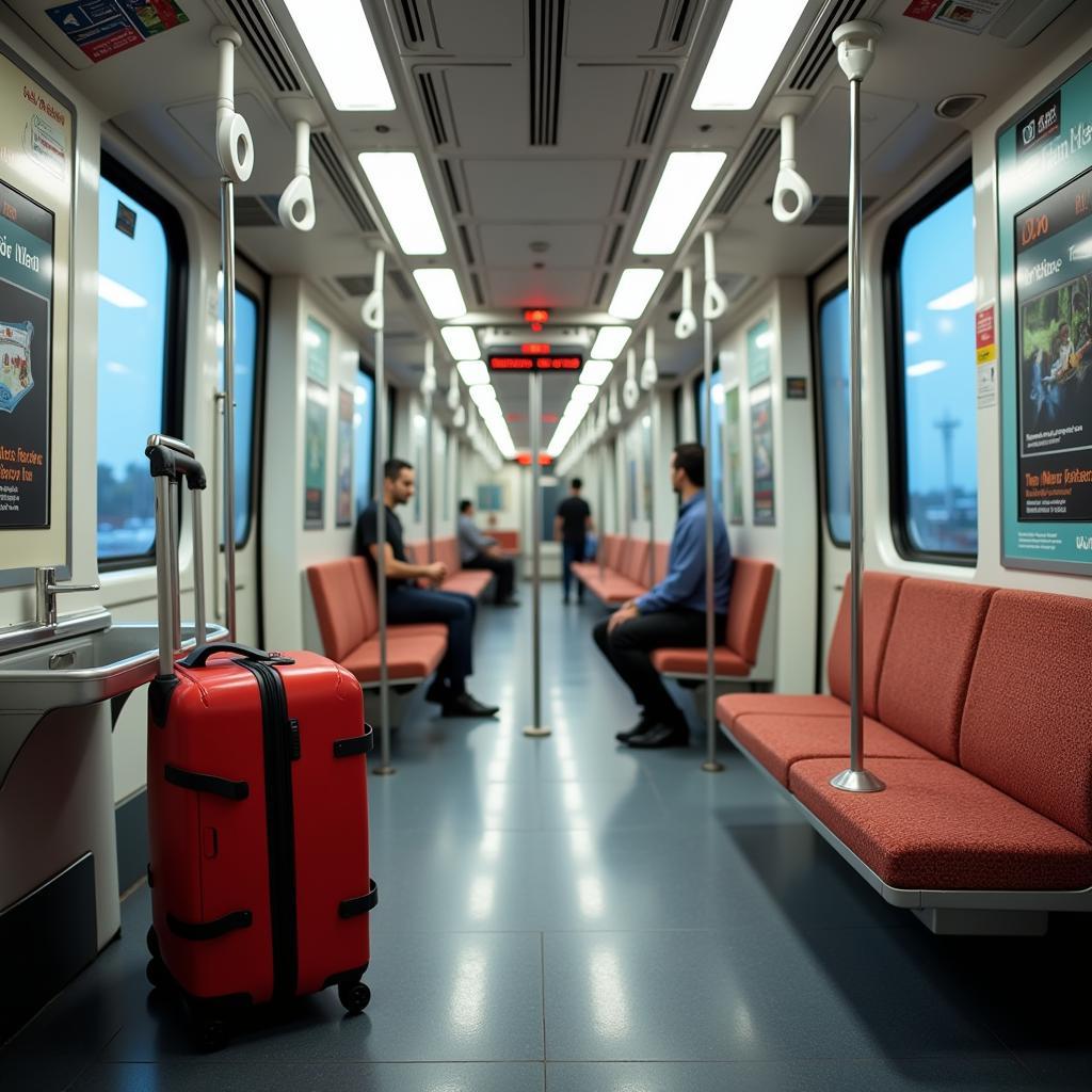 Delhi Metro Airport Express Train Interior