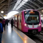 Delhi Metro Pink Line to Airport