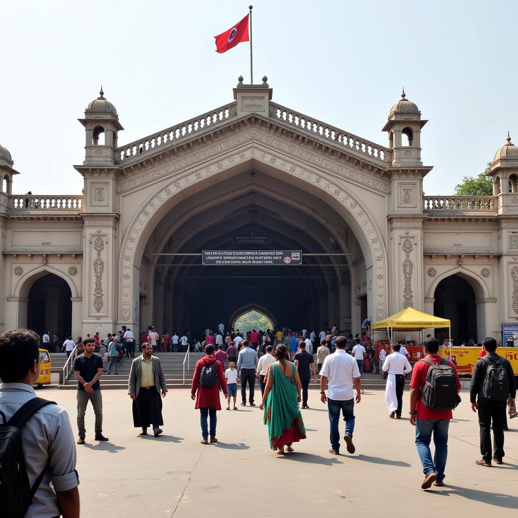 Delhi Sarai Rohilla Railway Station -  Exterior View and Entrance