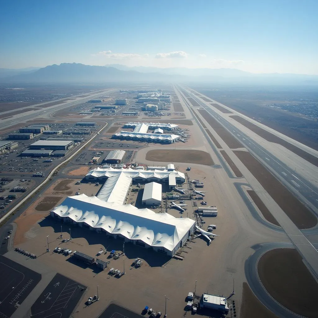 Denver International Airport aerial view